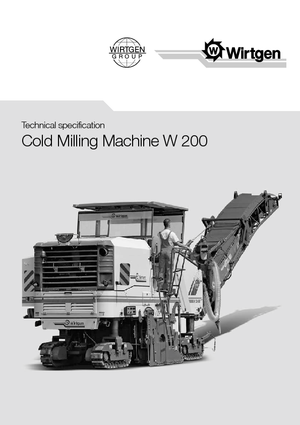 Fresadoras de caminos Wirtgen W 200