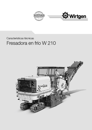 Fresadoras de caminos Wirtgen W 210