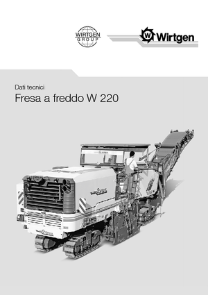 Fresadoras de caminos Wirtgen W 220