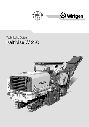 Fresadoras de caminos Wirtgen W 220