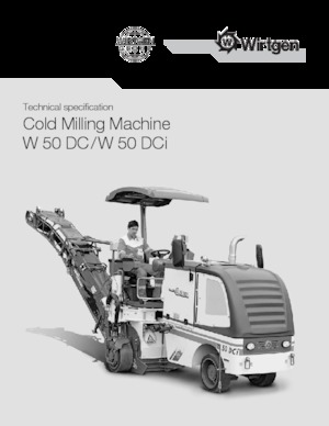 Fresadoras de caminos Wirtgen W 50 DCi