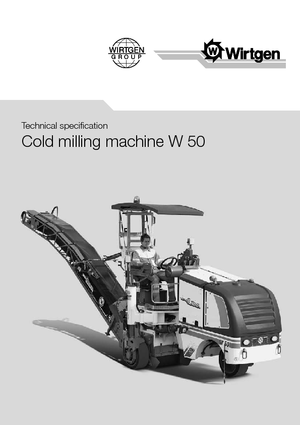 Fresadoras de caminos Wirtgen W 50