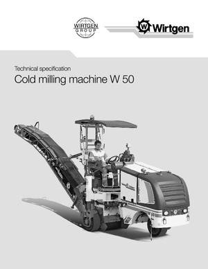 Fresadoras de caminos Wirtgen W 50