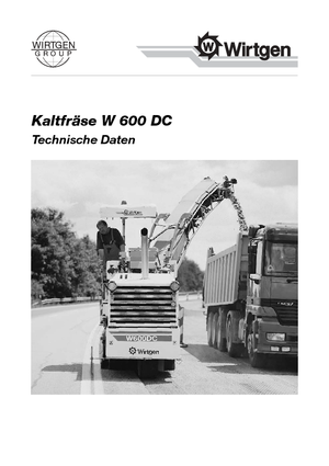 Fresadoras de caminos Wirtgen W 600 DC