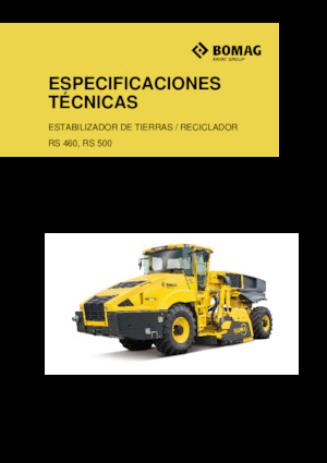 Recicladoras de asfalto/- Recicladoras en frío Bomag RS 500