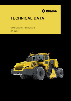 Recicladoras de asfalto/- Recicladoras en frío Bomag RS 600-2