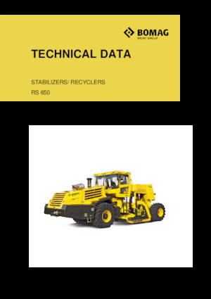 Recicladoras de asfalto/- Recicladoras en frío Bomag RS 650