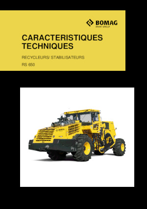 Recicladoras de asfalto/- Recicladoras en frío Bomag RS 650