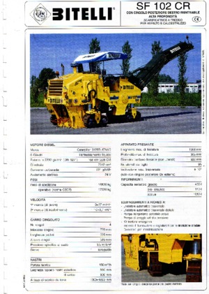 Fresadoras de caminos Bitelli SF 102 CR