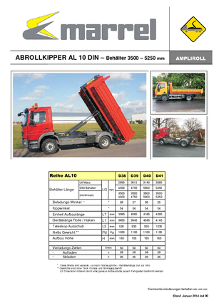 Basculantes  roll-of Marrel AL 10 DIN 41 B