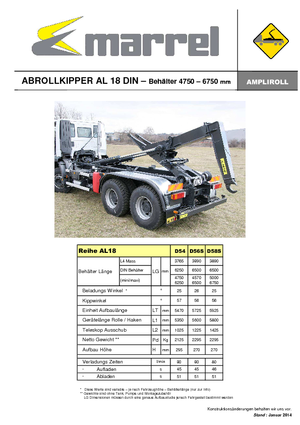 Basculantes  roll-of Marrel AL 18 DIN 54 B