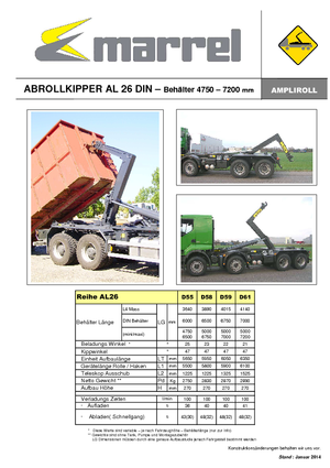 Basculantes  roll-of Marrel AL 26 DIN 58 B