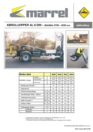 Basculantes  roll-of Marrel AL 6 DIN 33 B