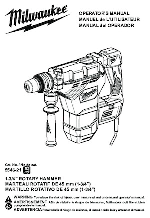 Martillos Rotativos Milwaukee 5546-21