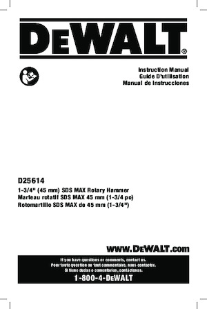 Martillos Rotativos DEWALT D25614K