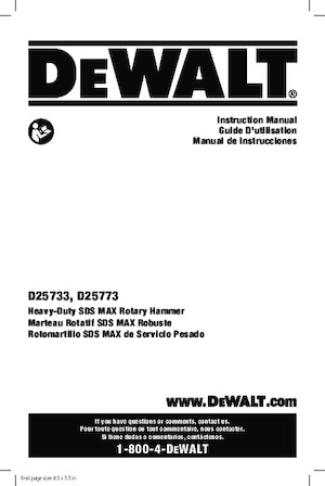 Martillos Rotativos DEWALT D25773K