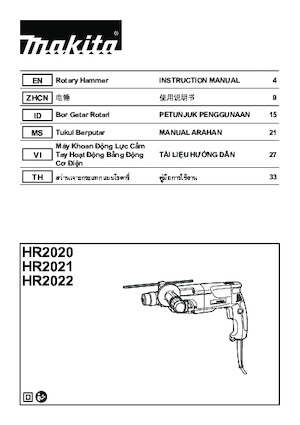Martillos Rotativos Makita HR2020