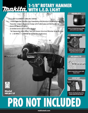 Martillos Rotativos Makita HR2811F