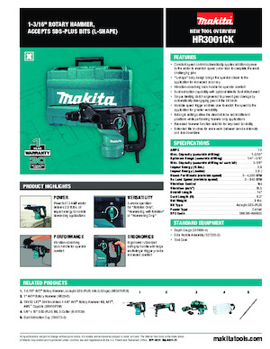 Martillos Rotativos Makita HR3001CK