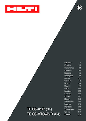 Martillos Rotativos Hilti TE 60-AVR