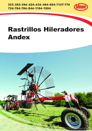 Rastrillos rotativos Vicon Andex 1304 Plus