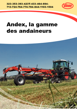 Rastrillos rotativos Vicon Andex 464