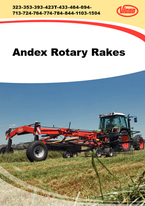 Rastrillos rotativos Vicon Andex 464