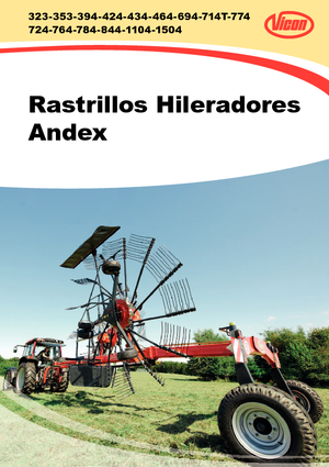 Rastrillos rotativos Vicon Andex 774 Vario