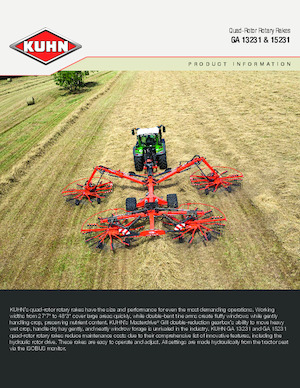 Rastrillos rotativos Kuhn GA 15231 