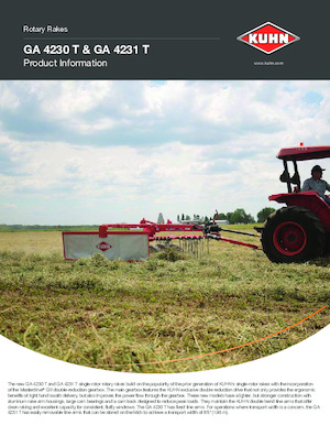 Rastrillos rotativos Kuhn GA 4231 T