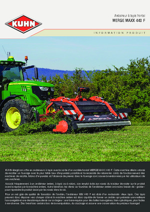 Rastrillos rotativos Kuhn Merge Maxx 442 F 