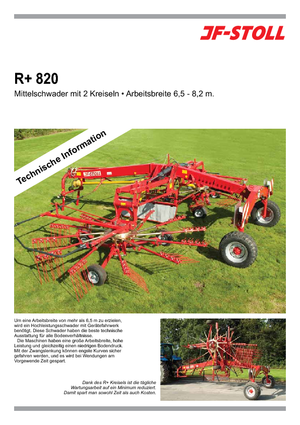 Rastrillos rotativos JF-Stoll R 820 Plus