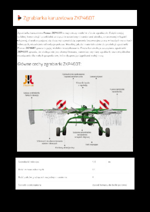 Rastrillos rotativos Pronar ZKP 460T
