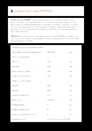 Rastrillos rotativos Pronar ZKP 900D