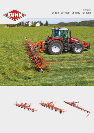Rastrillos henificadores Kuhn GF 8700