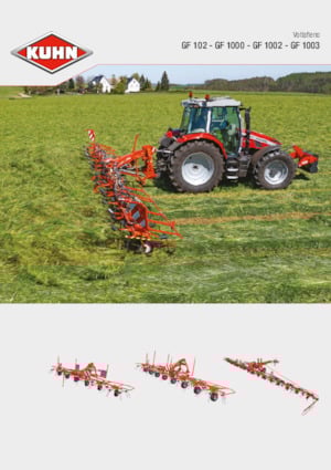 Rastrillos henificadores Kuhn GF 8700
