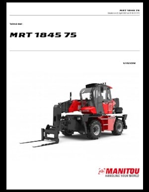 Manipuladoras telescópicas con vehículo superpuesto Manitou MRT 1845-400 75 D