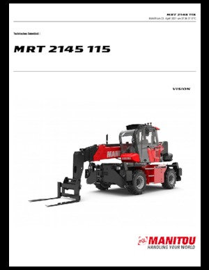 Manipuladoras telescópicas con vehículo superpuesto Manitou MRT 2145-400 115 D