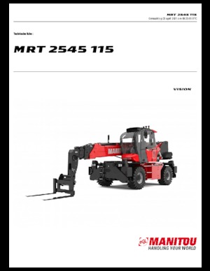 Manipuladoras telescópicas con vehículo superpuesto Manitou MRT 2545-400 115 D