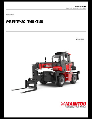 Manipuladoras telescópicas con vehículo superpuesto Manitou MRT-X 1645