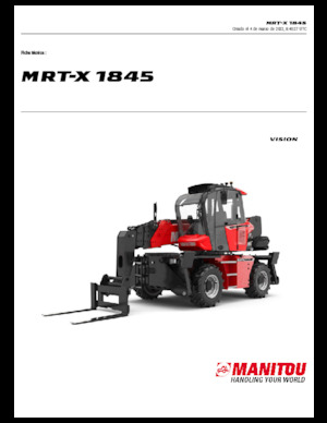 Manipuladoras telescópicas con vehículo superpuesto Manitou MRT-X 1845
