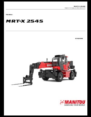 Manipuladoras telescópicas con vehículo superpuesto Manitou MRT-X 2545