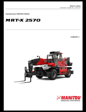 Manipuladoras telescópicas con vehículo superpuesto Manitou MRT-X 2570