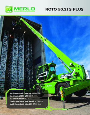 Manipuladoras telescópicas con vehículo superpuesto Merlo Roto 50.21 S PLUS