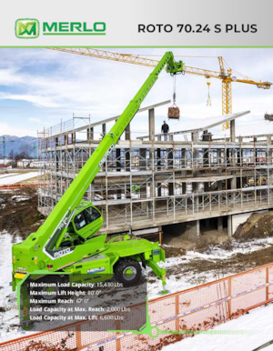 Manipuladoras telescópicas con vehículo superpuesto Merlo Roto 70.24 S PLUS