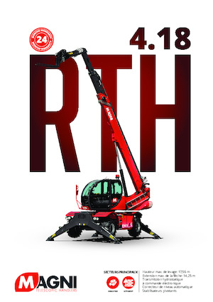 Manipuladoras telescópicas con vehículo superpuesto MAGNI RTH 4.18 Smart