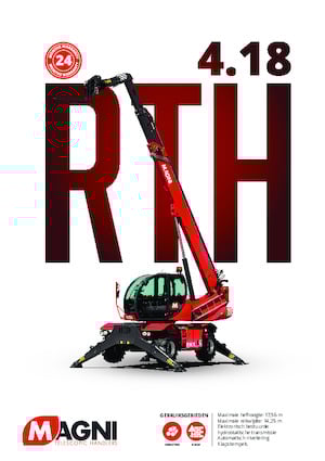 Manipuladoras telescópicas con vehículo superpuesto MAGNI RTH 4.18 Smart
