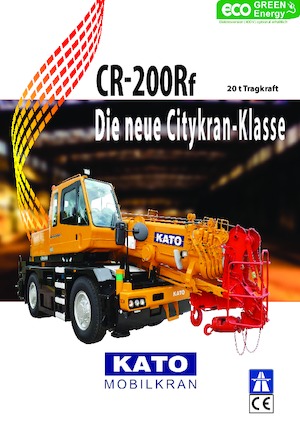 Grúas  RT Kato CR 200 Rf