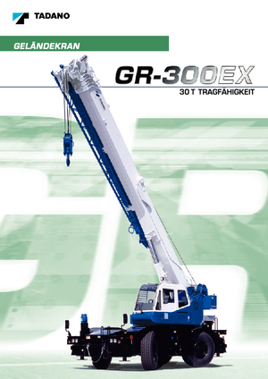 Grúas  RT Tadano GR 300 EX