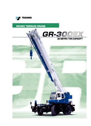 Grúas  RT Tadano GR 300 EX